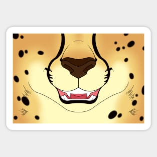 Cheetah Face Sticker